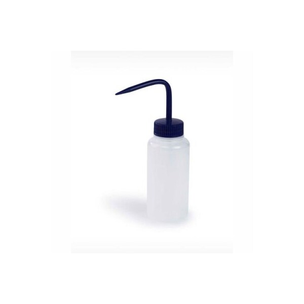 Bel-Art Bel-Art LDPE Wash Bottles 116270250, 250ml, Blue Cap, Wide Mouth, 6/PK 11627-0250 - main